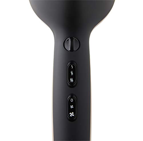 Remington Proluxe Salon Hair Dryer, AC9140AU, 2400W Salon Motor (AU Plug), Fast Drying, Ceramic With Tourmaline Prevents Frizz, Includes Concentrator and Diffuser, Black & Gold