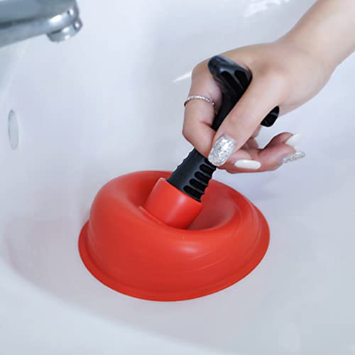 Mini Sink Plunger Plumbing Tools 2Pcs Kitchen Sink Toilet Plunger Toilet Drain Unblocker Suction Power to Unclog Slow Sinks Drains Tubs Showers Sink Cleaner Drain Plunger