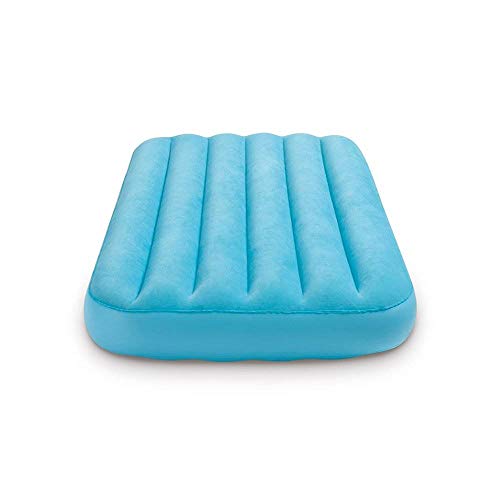 INTEX 66803EP Cozy Kidz Inflatable Airbed: Fiber-Tech – Velvety Soft Surface – Carry Bag Included – Color May Vary – 34.5" x 62" x 7"