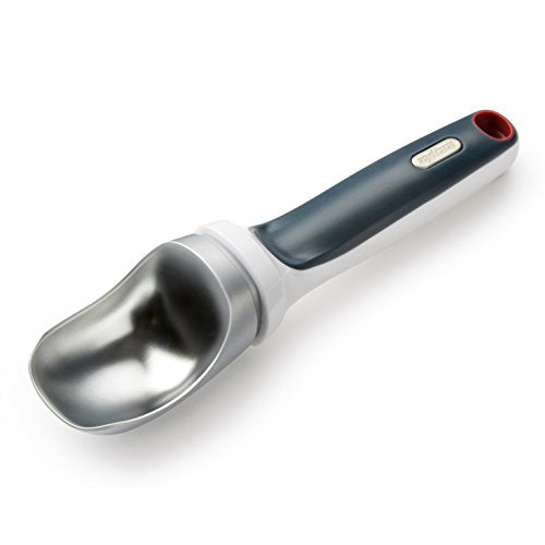 Zyliss Ice Cream Scoop, White/Charcoal 4 x 9.5 x 27.5 cm 13645, White and Charcoal