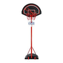 Genki 1.7m-2.3m Basketball Hoop Stand System Height Adjustable Portable Ring Net UV-Resistant Backboard Set Indoor Outdoor w/Wheels