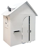 Adventure Awaits! Kids Cardboard Blank Playhouse - Color, Draw, and Customize - Great for Playtime and Arts-and-Crafts Time