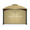 Tanxianzhe Gazebo Replacement Privacy Screen with Zipper Outdoor Universal Privacy Screen Panel Side Wall for 3x3m Gazebo (Khaki)