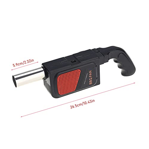 Electric BBQ Fan, BBQ Fan Air Blower Portable Handheld Electricity Air Blower BBQ Cooking Fan Air Blower Fire Bellows Tool for Barbecue Outdoor Picnic Camping Hiking