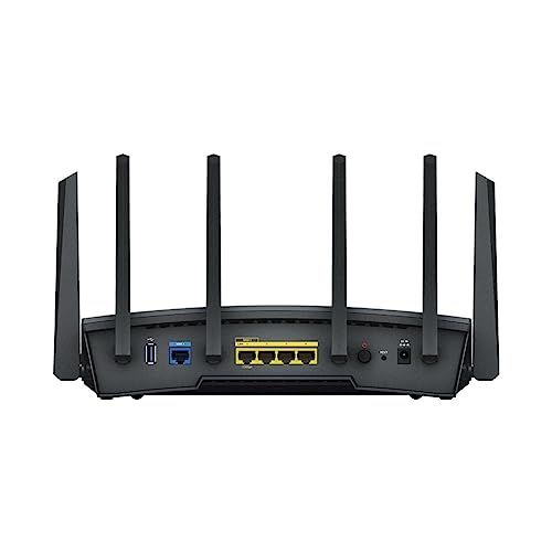 Synology RT6600ax Tri-Band Wi-Fi 6 Router - Quad-Core 1.8 GHz, 1 GB DDR3, Synology SSL VPN