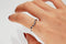 Gin and Grace 10K White Genuine Blue Sapphire Ring with Diamonds for women | Ethically, authentically & organically sourced (Round-Cut) shaped Sapphire hand-crafted jewelry for her | Sapphire Ring for women