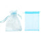 100PCS Organza Gift Bags Small Drawstring Bags Mesh Jewellery Pouches 7X9CM Candy Bags for Wedding, Christmas, Birthday, Anniversary, Party Favour Bags(Light Blue)