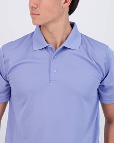 3 Pack:Mens Quick Dry Fit Polo Shirt Short Sleeve Golf Tennis Clothing Active Wear Athletic Performance Tech Sports Essentials Moisture Wicking Casual Dri-Fit T Shirts,Set 1-M