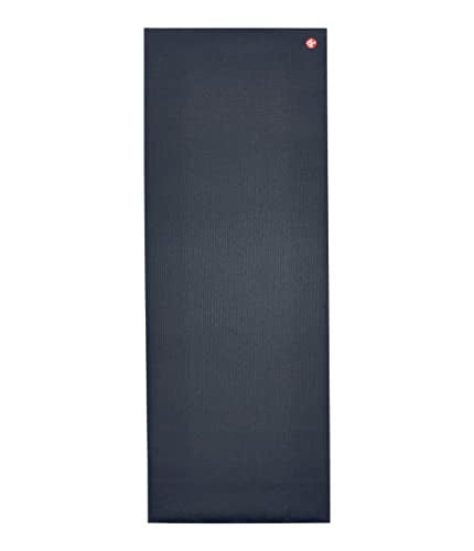 Manduka PRO Yoga Mat – Premium 6mm Thick Mat, Eco Friendly, Oeko-Tex Certified, Free of ALL Chemicals, High Performance Grip, Ultra Dense Cushioning for Support & Stability in Yoga, Pilates, Gym and Any General Fitness - 71 inches, Midnight