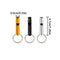 Aluminum Whistle, 6 Pcs Super Loud Outdoor Survival Whistle with Key Ring for Outdoor Sports, Camping, Hiking (6 Colors)