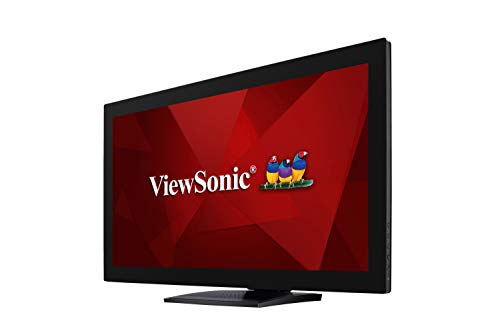 ViewSonic TD2760 27 Inch 1080p 10-Point Multi Touch Screen Monitor with Advanced Ergonomics RS232 HDMI and DisplayPort,Black, 26.0 x 17.5 x 9.4