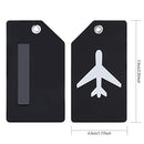 Staiko 5 Pcs Silicone Luggage Tags with Name ID Card and Stainless Steel Loop,Travel Bag Tags Suitcase Labels Perfect to Quickly Spot Luggage Suitcase