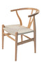 SK Designer Living Replica Hans Wegner Wishbone Chair - Natural