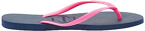 Havaianas Women's Slim Logo Flip Flops, Multicolor Pink 787, 10 US