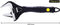 Zeguard Sharp-tec Adjustable Spanner Set, Wide Jaw Opening Adjustable Wrench, Plumbing Tools for Plumbers, 6"+8"+10"+12"