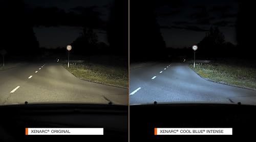 OSRAM XENARC COOL BLUE INTENSE D3S, 150% more brightness, up to 6,200K, xenon headlight lamp, LED look, duo box (2 lamps), 66340CBN-HCB