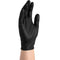 Packware Nitrile Disposable Black Gloves - Latex & Powder Free Work Gloves - Non-Sterile Natural Rubber Gloves for Medical Use, Sensitive Skin, Cleaning and General Use - 100pcs (Large) Black