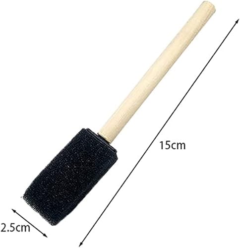 Foam Paint Brushes Sponge Paint Brush,30pcs Small Foam Brushes for Staining,Sponge Wood Handle Paint Brush,Sponge Brushes Foam Brushes,Foam Brushes for Painting,Foam Craft Paint Brush for Painting