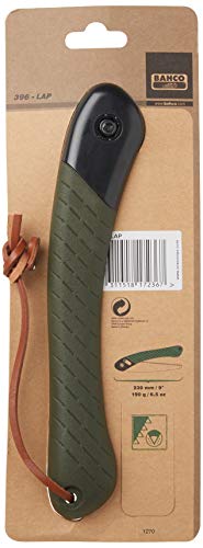 Bahco 396-LAP Laplander Folding Saw, 9-Inch Blade, 7 TPI, Black