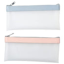 2pcs TPU Waterproof Pencil Case, Zipper Pen Pouch, Pencil Storage Bag, Makeup Bag Office Cosmetics Travel Accessories Pencil Cases for Adults School Teen