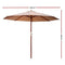 Instahut Outdoor Umbrella 3m Stand Sun Beach Garden Umbrellas Patio UV Pole Deck