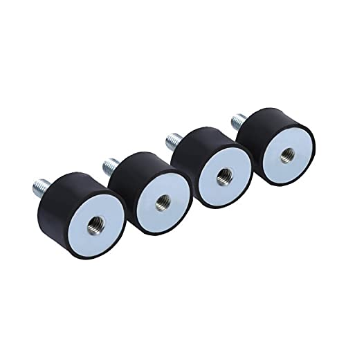 Yosoo 4Pcs M6 Rubber Mounts Shock Absorber Anti Vibration Silentblock Car Boat Bobbins