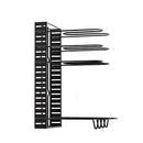 GOMINIMO Adjustable 8 Tier Pots and Pans Organizer with 3 DIY Methods, Anti-slip and Anti-scratch Organizer, Easy Assemble Kitchen Rack Holder Stand in Black