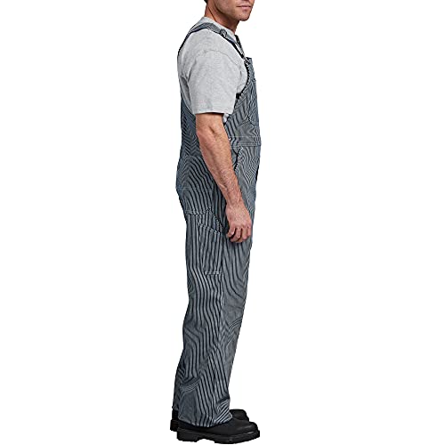 Dickies Men's Bib Overall, Hickory Stripe, 38X30