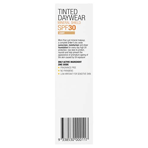 Invisible Zinc Tinted Daywear SPF30+ Light Sunscreen, 50g