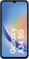 Samsung A346B Galaxy A34, All Carriers, 5G 128 GB (Awesome Graphite) without Simlock, No Branding