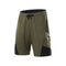 ARSUXEO Mens Mountain Bike Shorts MTB Shorts with Liner Padded Biking Cycling Shorts Loose Fit Lightweight, Army Green, X-Large