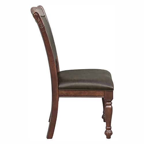 Lexicon Joella Dining Chair (Set of 2), Brown Cherry