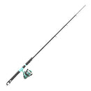 Zebco Kids Rambler Telescopic Spinning Reel and Fishing Rod Combo, 23.5-Inch to 5-Foot 3-Inch Telescoping Fishing Rod, Size 20 Reel, Pre-Spooled with 8-Pound Cajun Line, Seafoam/Black
