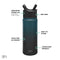 Simple Modern 530mL Summit Water Bottle with Straw Lid - Gifts for Kids Travel Hydro Vacuum Insulated Flask Double Wall Liter - 18/8 Stainless Steel Ombre: Moonlight
