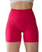 AUROLA Intensify Workout Shorts for Women Seamless Scrunch Short Gym Yoga Running Sport Active Exercise Fitness Shorts,Size S Pink