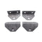 1 Set SHLPDFM L-Type Boat Trailer Bunk Bracket Kit 8" Galvanized Swivel Top Bunk Bracket Kit with Hardware for 3 x 3 Crossmember