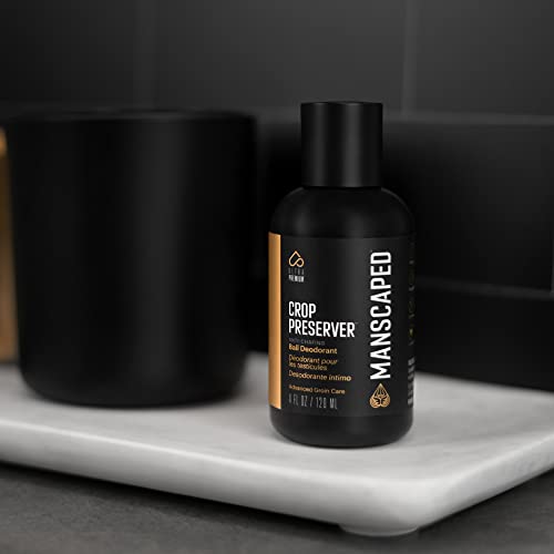 MANSCAPED™ Nuts and Bolts 4.0 Men's Grooming Kit, Includes The Lawn Mower™ 4.0 Ergonomically Designed Powerful Waterproof Trimmer, The Crop Preserver™ Ball Deodorant and Disposable Shaving Mats