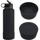 Ogetok Protective Silicone Bottom Boot, Water Bottle Bottom Bumper Protector Boot Anti-Slip Cup Bottom Flex Sleeve Cover for 32oz, 40oz Hydro Flask/Stanley/Tumbler and More Water Bottles, Black