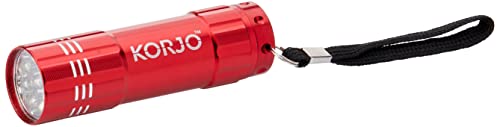 Korjo LED Pocket Torch, for Travel, Red