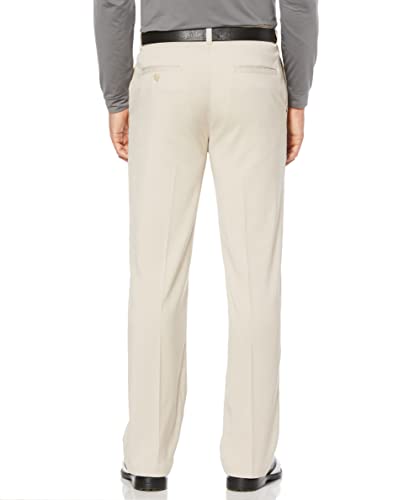 PGA TOUR Men's Flat Front Active Waistband Golf Pant with a Classic Fit, Moisture-Wicking and Sun Protection (Sizes 30-54), Silver Lining, 42W x 29L