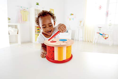 Hape E0608 Double Sided Hand Drum, Toddler Musical Instrument