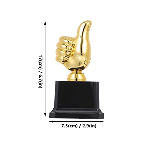 CLISPEED Thumbs Up Award Trophies Stationery Awards Trophies Awards Trophy Plus Thumbs UP Award Trophies for Sports Tournaments Competitions Parties