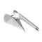 Yanyu 14 LB Delta Style Boat Anchor Marine Stainless Steel 316 Boat Delta Anchor for 20-35 ft Boats