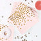 Pink Gold Party Plates Cups and Napkins,96Pcs Paper Plates and Napkins with Party Tableware,Disposable Plates for Girls Hen Party Decoration,Birthday Party,Baby Shower,Wedding,Bridal Shower,Tea Party