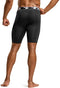 TSLA Men's Athletic Compression Shorts, Sports Performance Active Cool Dry Running Tights MUS74-BLK Large