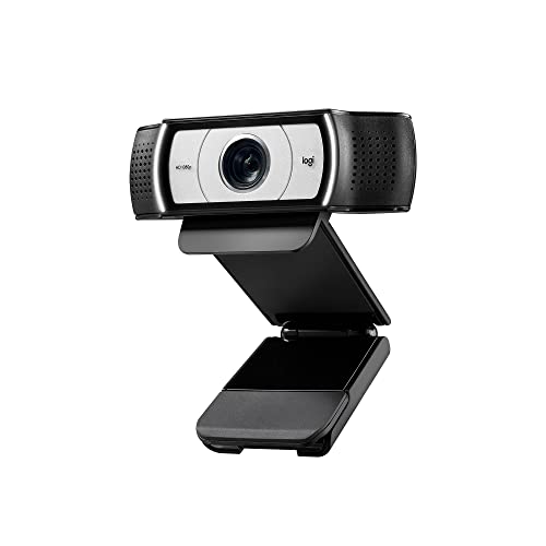 Logitech C930-E Business Webcam, Full HD 1080p/30fps Video Calling, Light Correction, Autofocus, 4X Zoom, Privacy Shade, Works with Skype Business, WebEx, Lync, Cisco, PC/Mac/Laptop/MacBook/Chrome