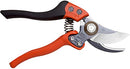 Bahco PX-M2 ERGO 20 mm Medium Bypass Secateurs with Elastomer Coated Fixed Handle, Red, 3/4 Inch Capacity