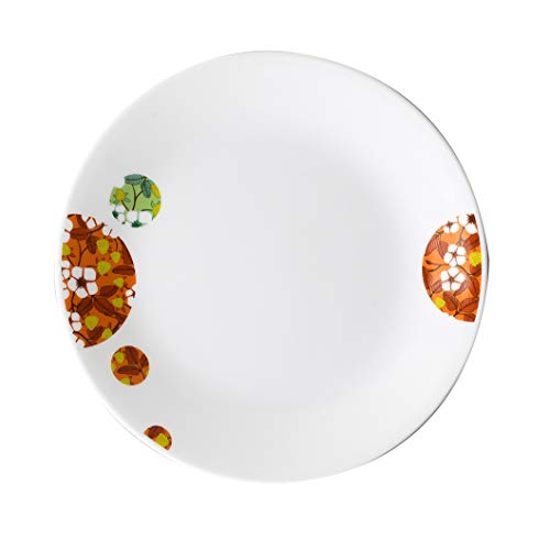 Corelle J108-BBFL CP-9173 Medium Plate, Plate, Break-Resistant, Lightweight, Microwave Safe, Oven Safe, Dishwasher Safe, Bombon Flail