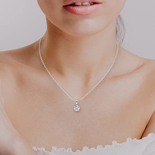 1 Carat - 3 Carat | IGI Certified Lab Grown Diamond Pendant Necklace For Women | 14K Or 18K in White, Yellow Or Rose Gold | Lab Created Martina Solitaire Lab Diamond Pendant Necklace | FG-VS1-VS2 Quality Friendly Diamonds Necklace, 2 ct, Metal, Diamond