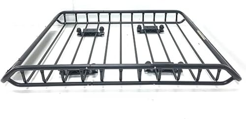 MaxxHaul 70115 46" x 36" x 4-1/2" Roof Rack Rooftop Cargo Carrier Steel Basket, Car Top Luggage Holder for SUV and Pick Up Trucks - 150 lb. Capacity